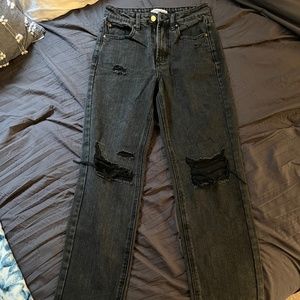 Women's Black Wide Leg Jeans